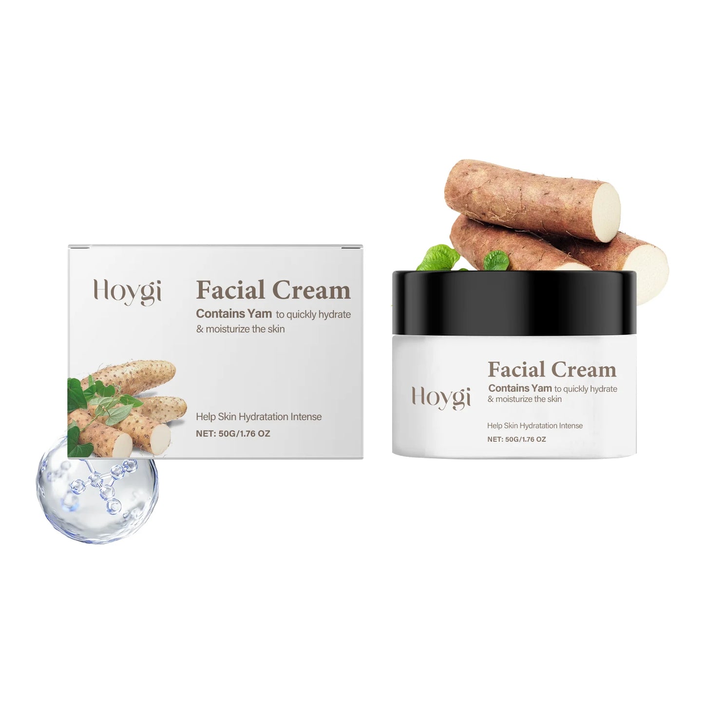 Hoygi Yam Face Cream Moisturizing Antioxidant Hydration and Texture Refinement