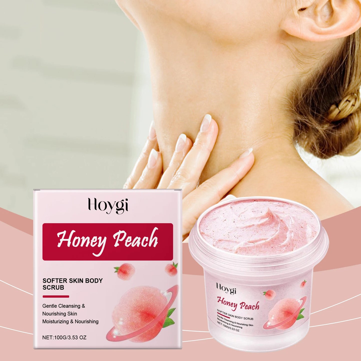 Hoygi Moisturizing Exfoliating Body Scrub Cream For Sensitive Skin