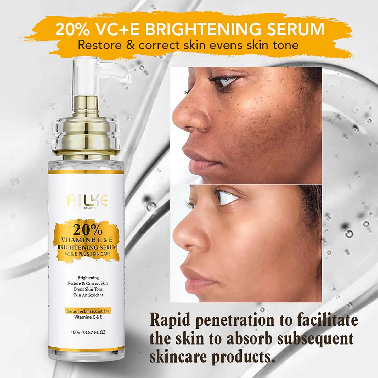 KYLIEFIT Vitamin C Skin Care Cleanser For Brightening Dark Spots
