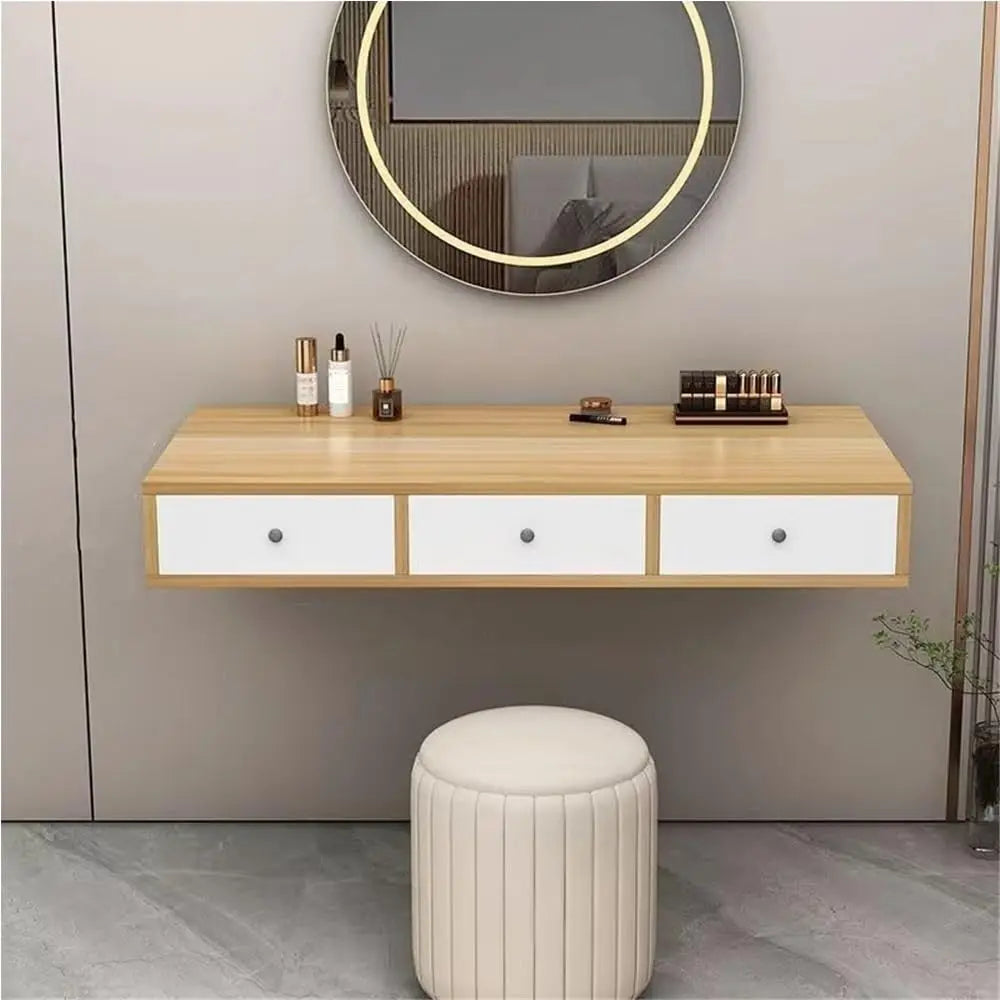 Floating Vanity Desk Wall Mount Minimalist Modern Space Saving Design