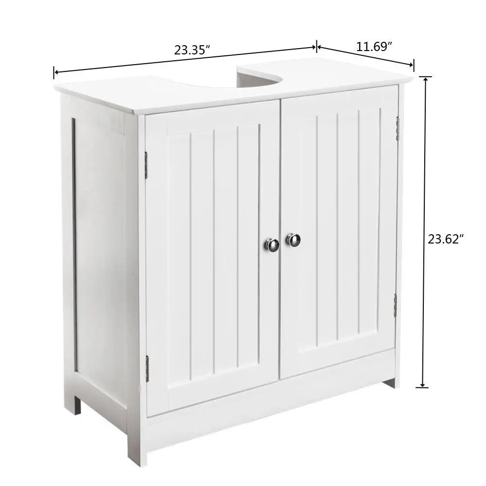 Solid Wood Bathroom Vanity Sink Cabinet Under Sink Storage