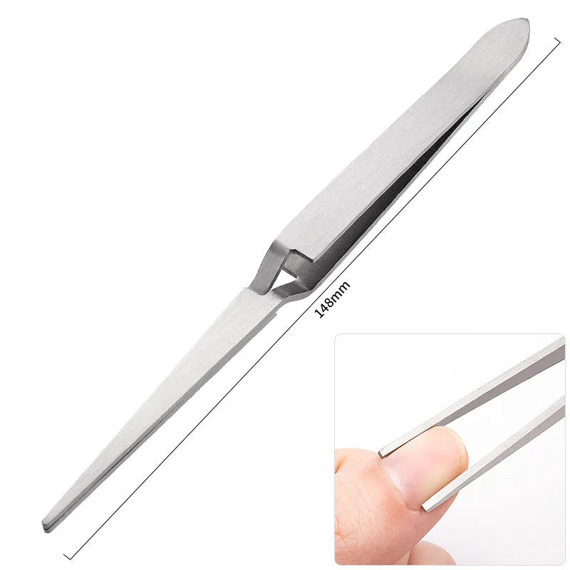 Nail Clip Set Stainless Steel Tweezer For Nail Art Shaping