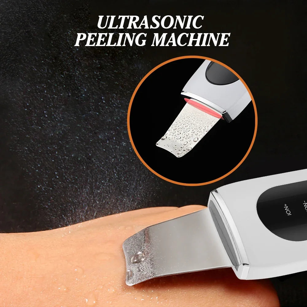 Ultrasonic Face Skin Scrubber Deep Pore Cleaner Pro