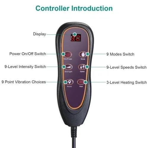 Electric Massage Mat Full Body Massager With Heating Neck Back