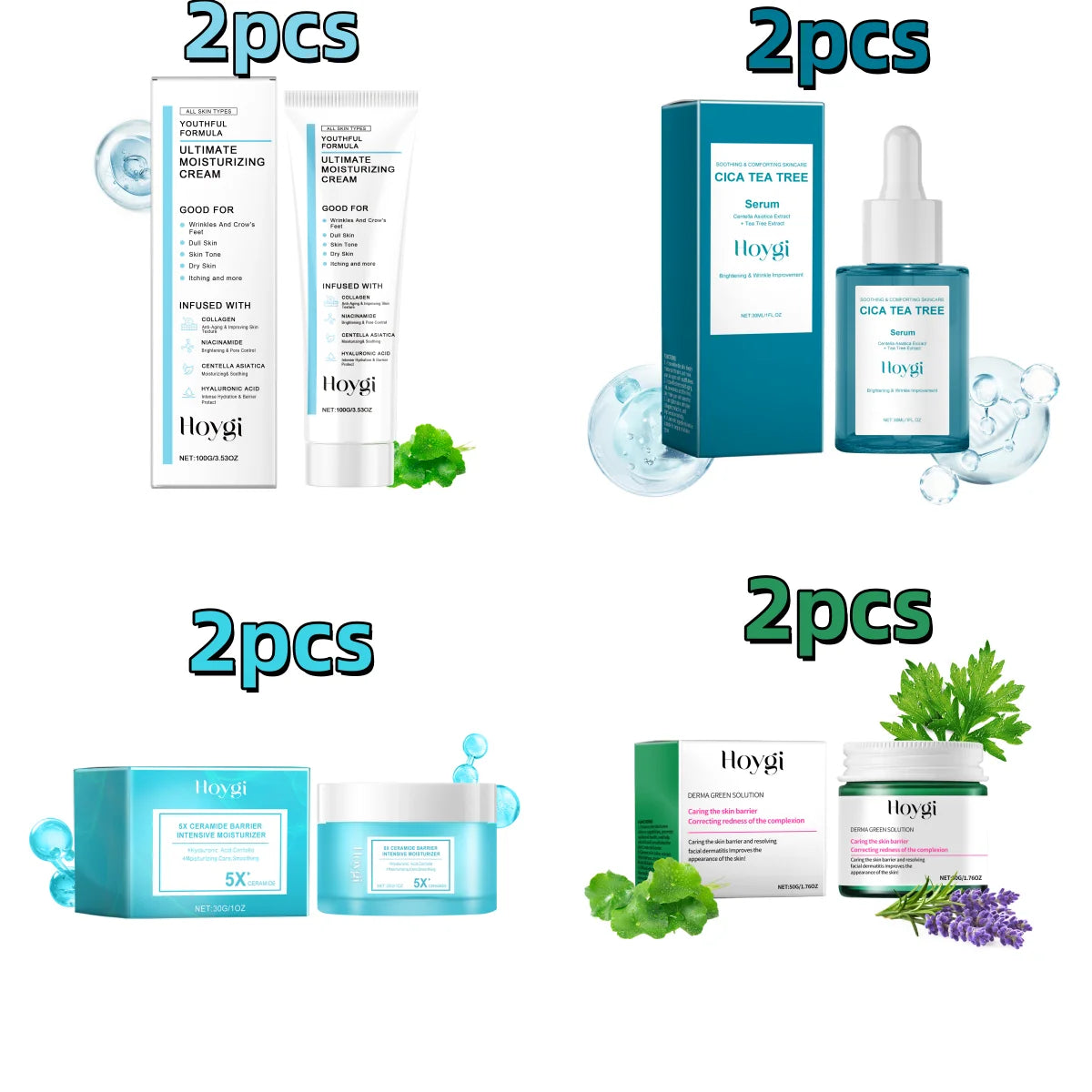 Hoygi Centella Asiatica Repairing Moisturizer For Damaged Acne Prone Skin