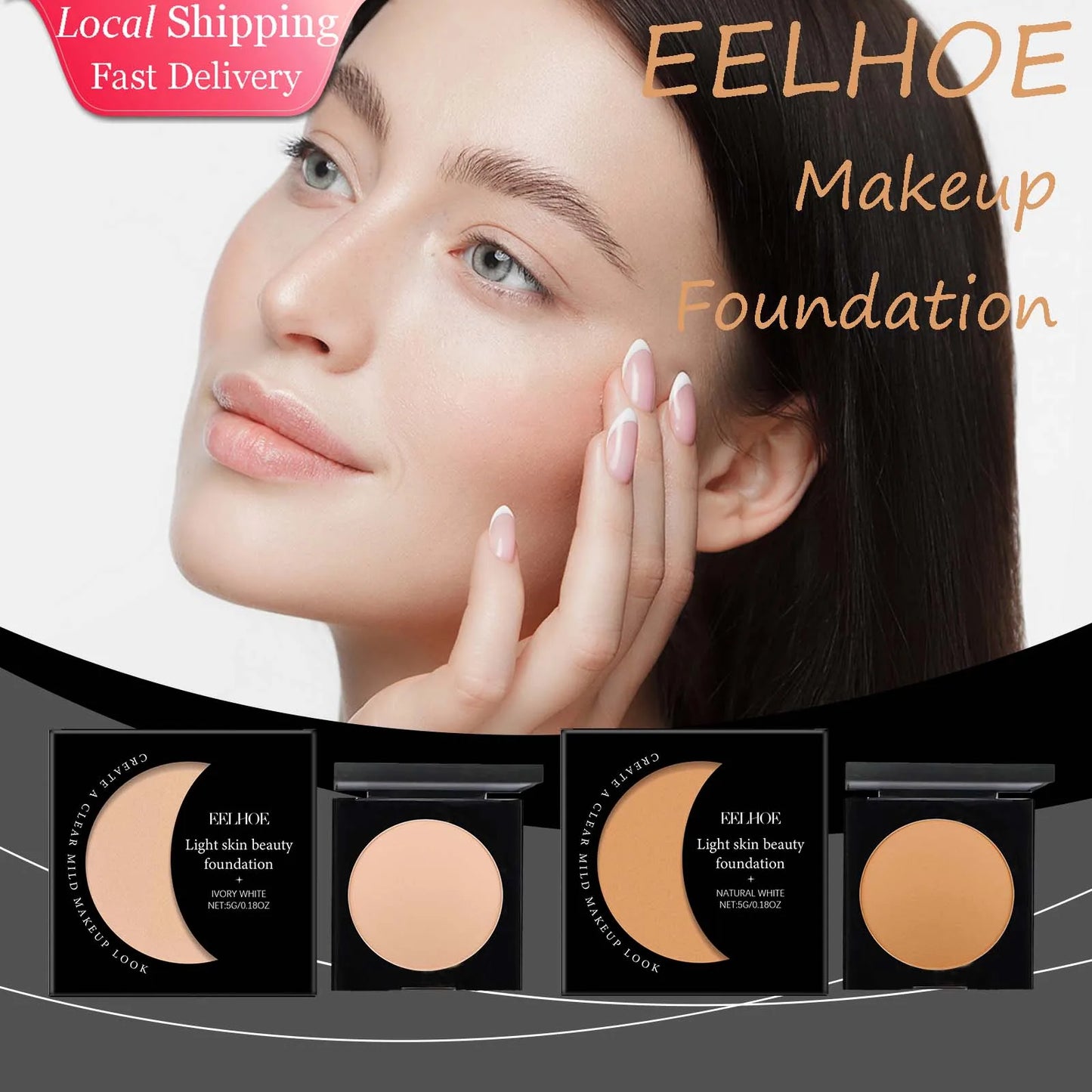 Facial Foundation Full Coverage Matte Oil Control Sweatproof Palette
