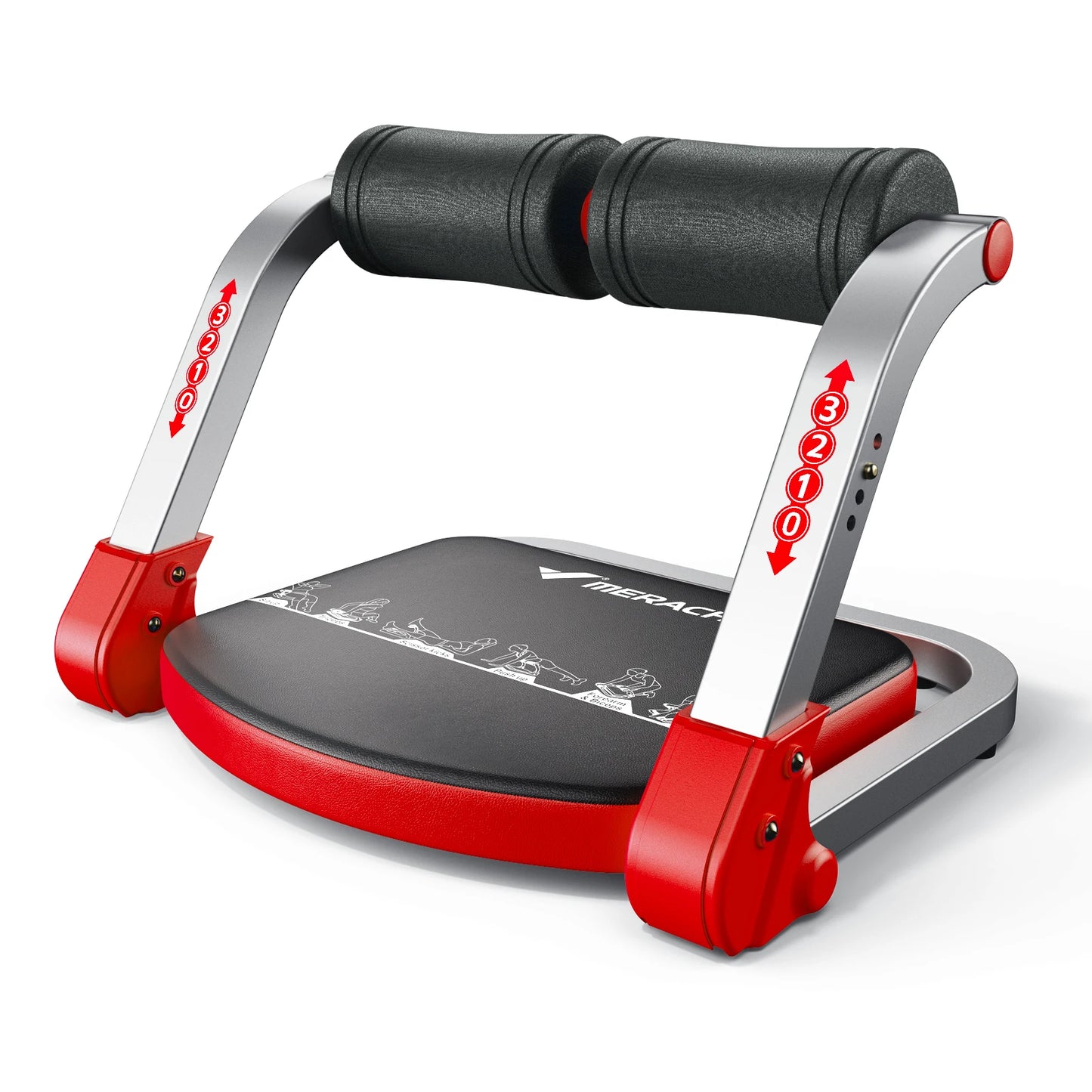 MERACH Ab Machine With Three Adjustable Resistance And Automatic Rebound
