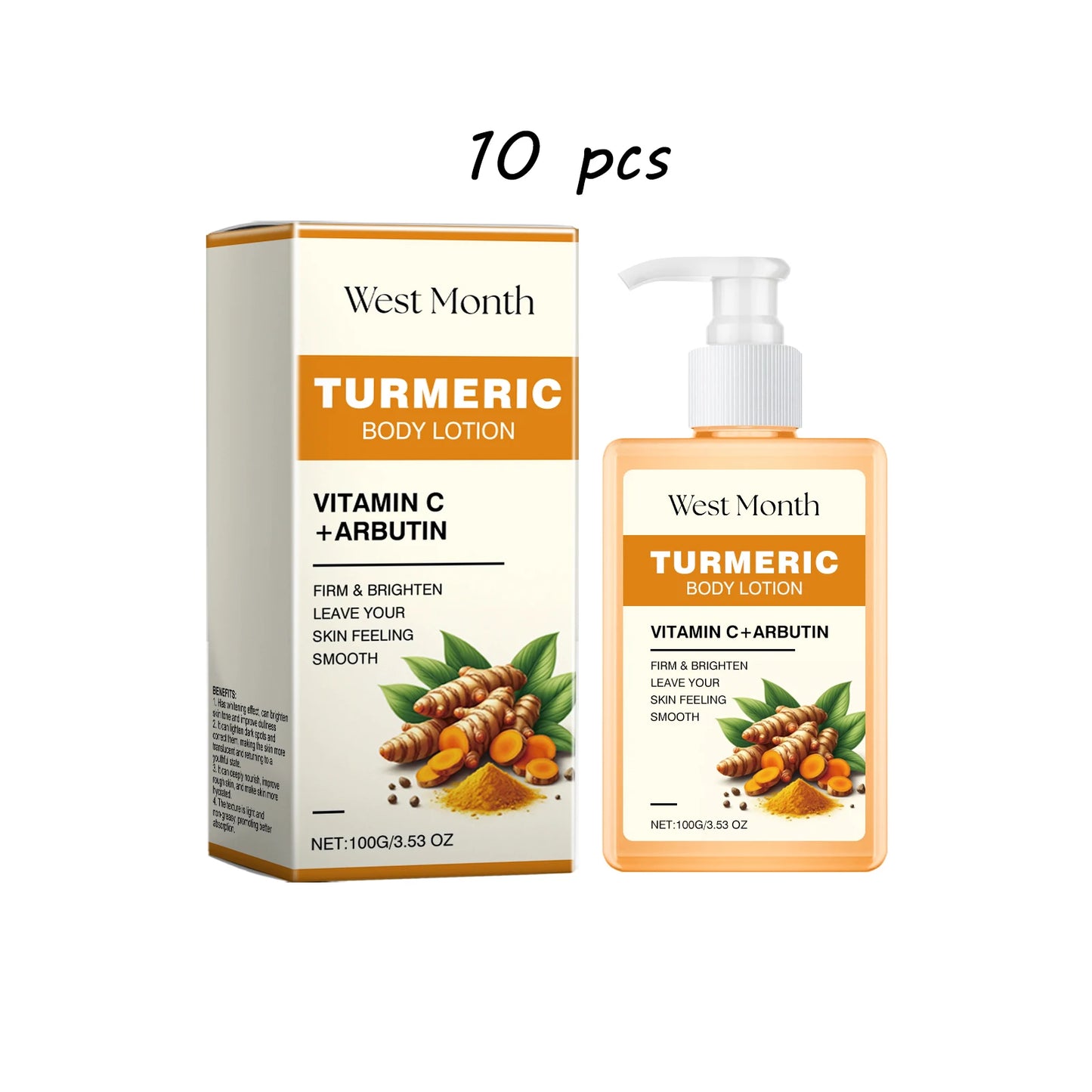 Ouhoe Turmeric Body Lotion Moisturizing Anti Aging Firming Non Greasy