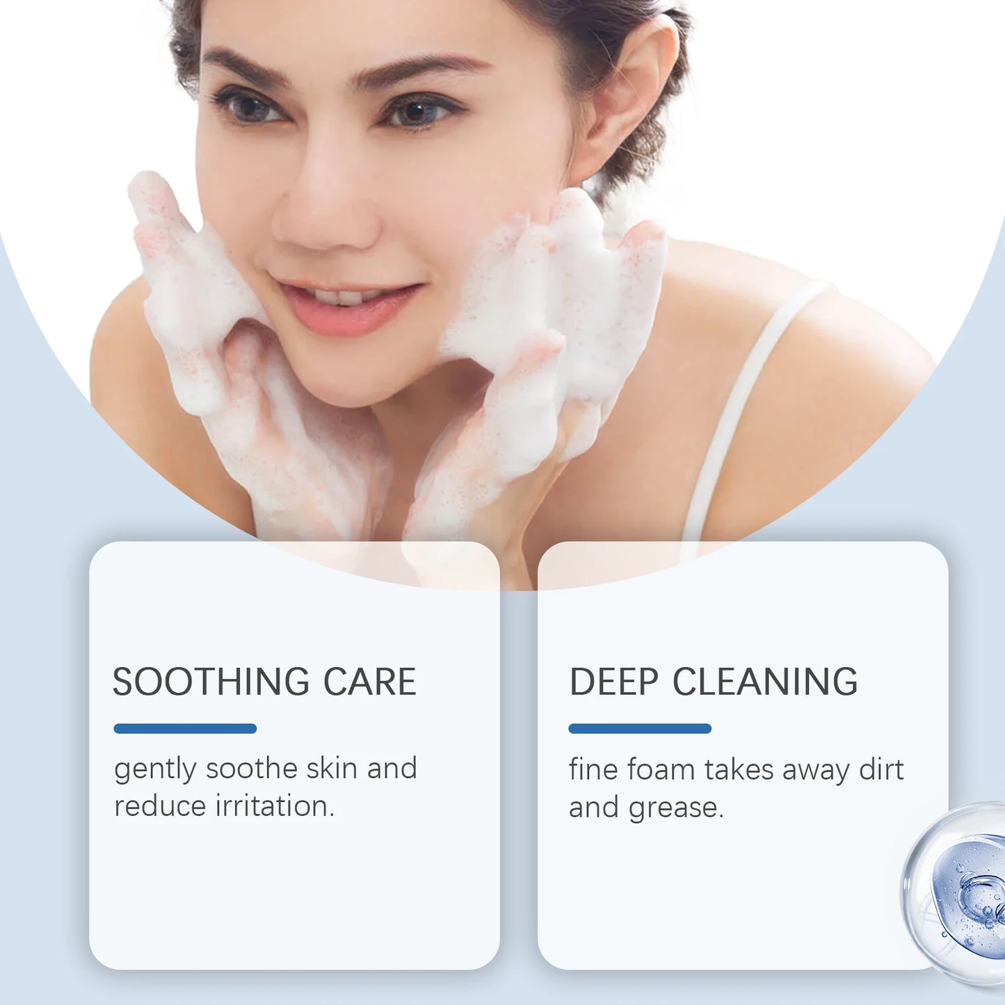 Hoygi Hyaluronic Acid Face Foam Cleanser for Pores and Moisture