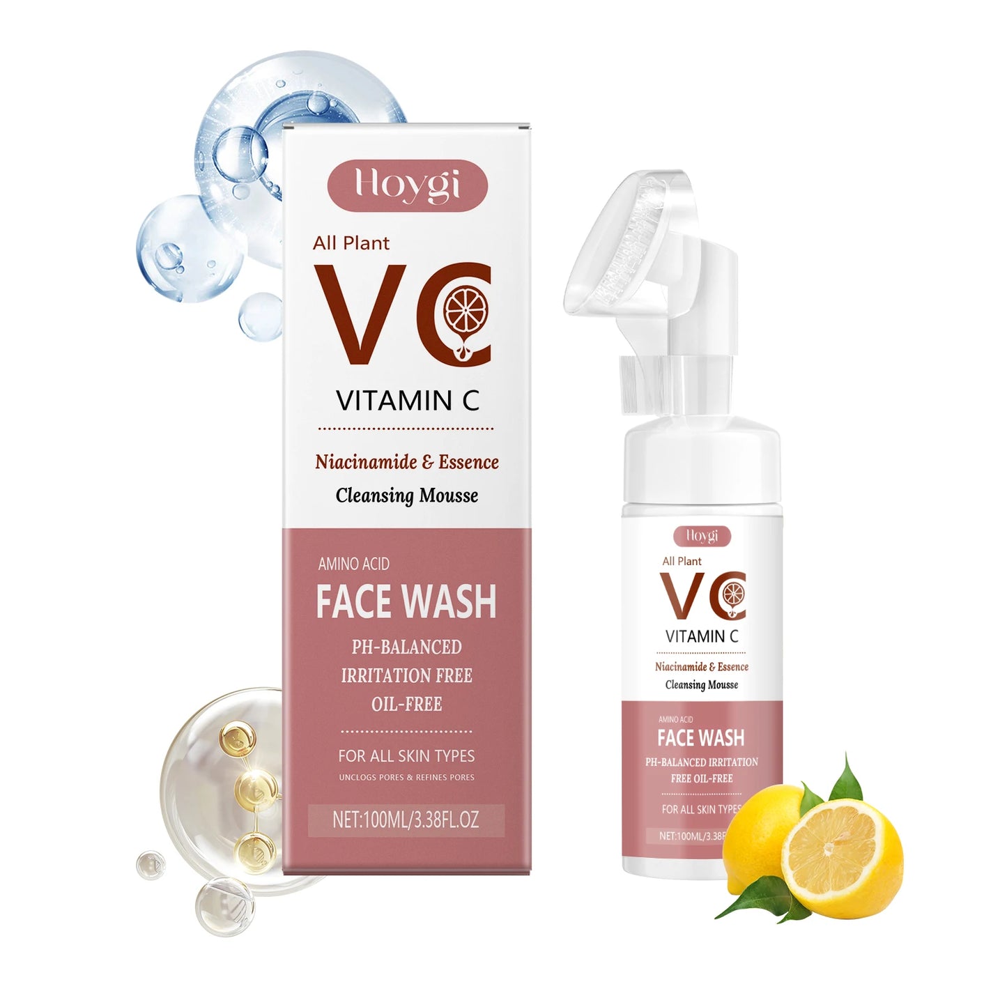 Hoygi Vitamin C Foam Facial Cleanser For Brightening Skin