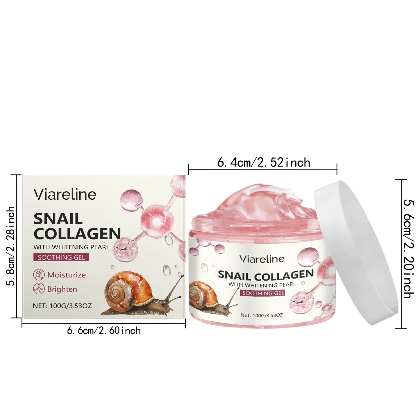 Viareline Moisturizing Face Gel For Hydration And Smoothing