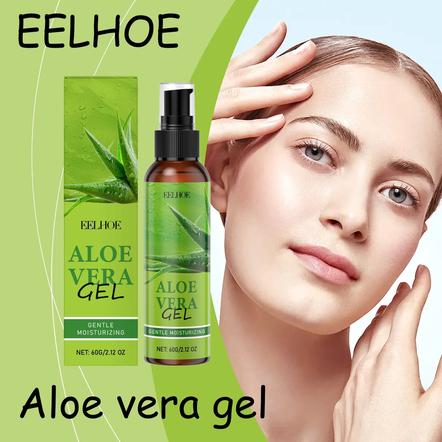 Eelhoe Aloe Vera Gel Moisturizing For Redness And Sunburn Relief