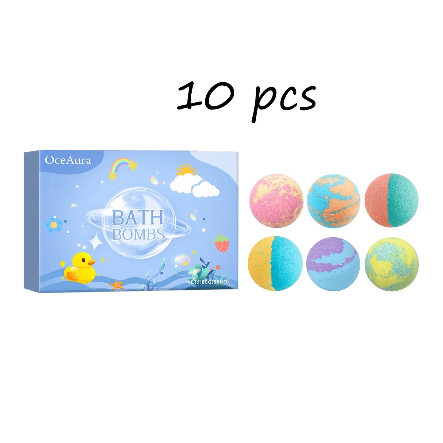 OceAura Lavender Bath Bombs For Relaxation And Nourishing Skin