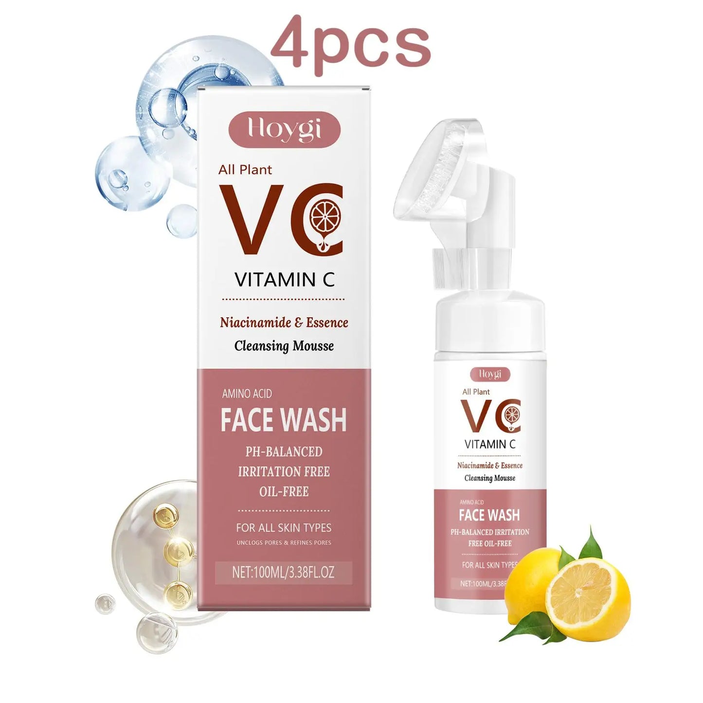 Hoygi Vitamin C Foam Facial Cleanser For Brightening Skin