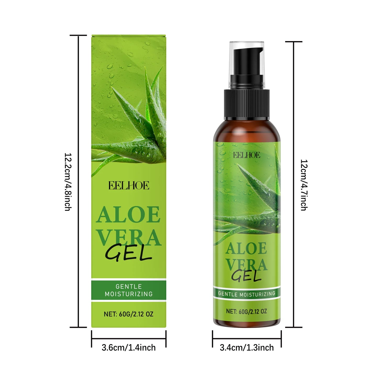 Eelhoe Aloe Vera Gel Moisturizing For Redness And Sunburn Relief