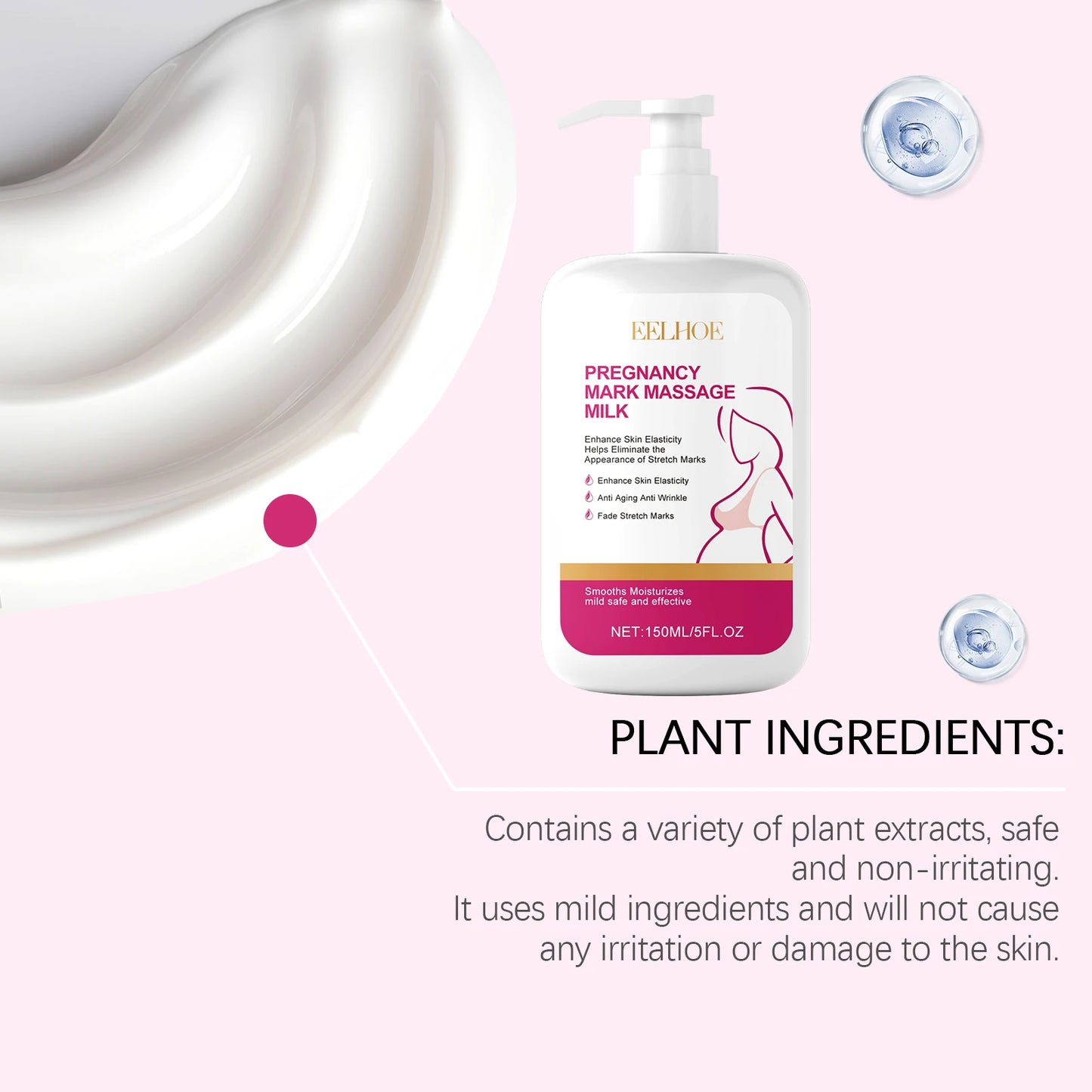 Eelhoe Pregnancy Stretch Marks Removal Lotion Nourishing Skin Care