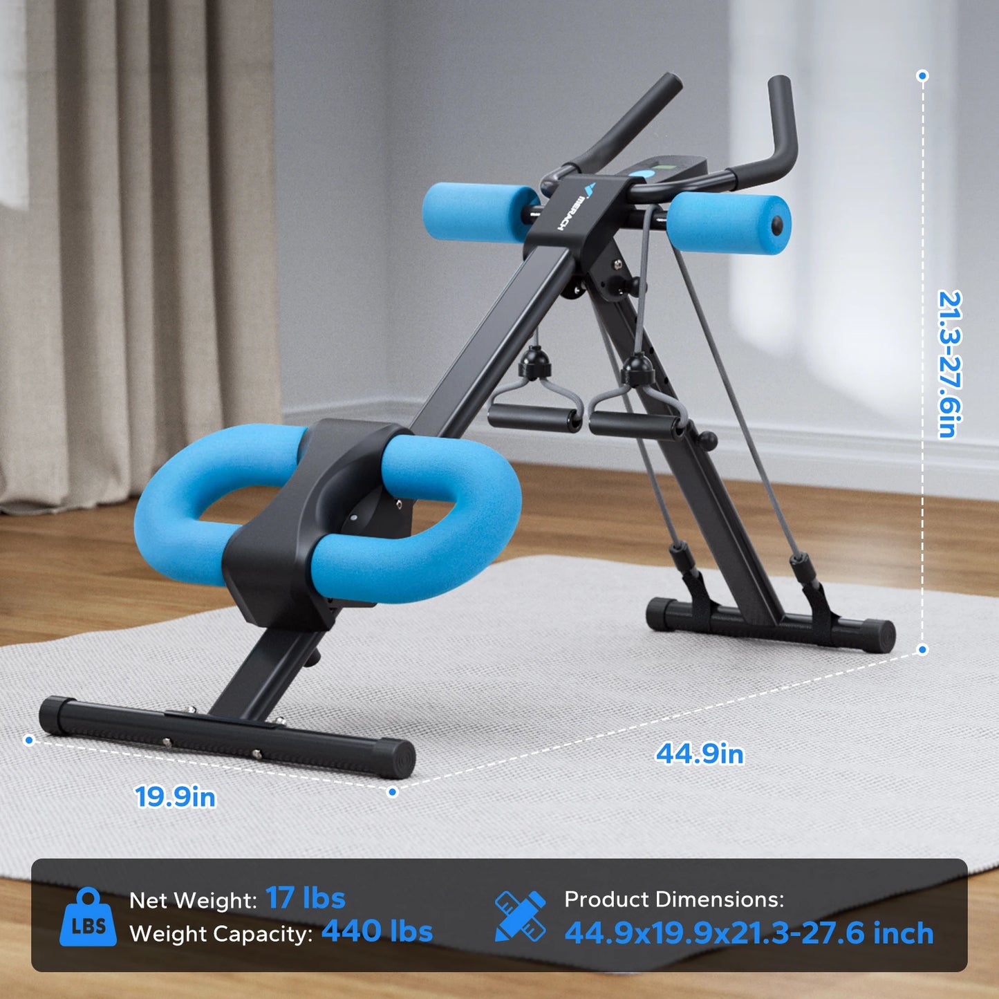MERACH Ab Machine Adjustable Trainer For Core And Abs Workout