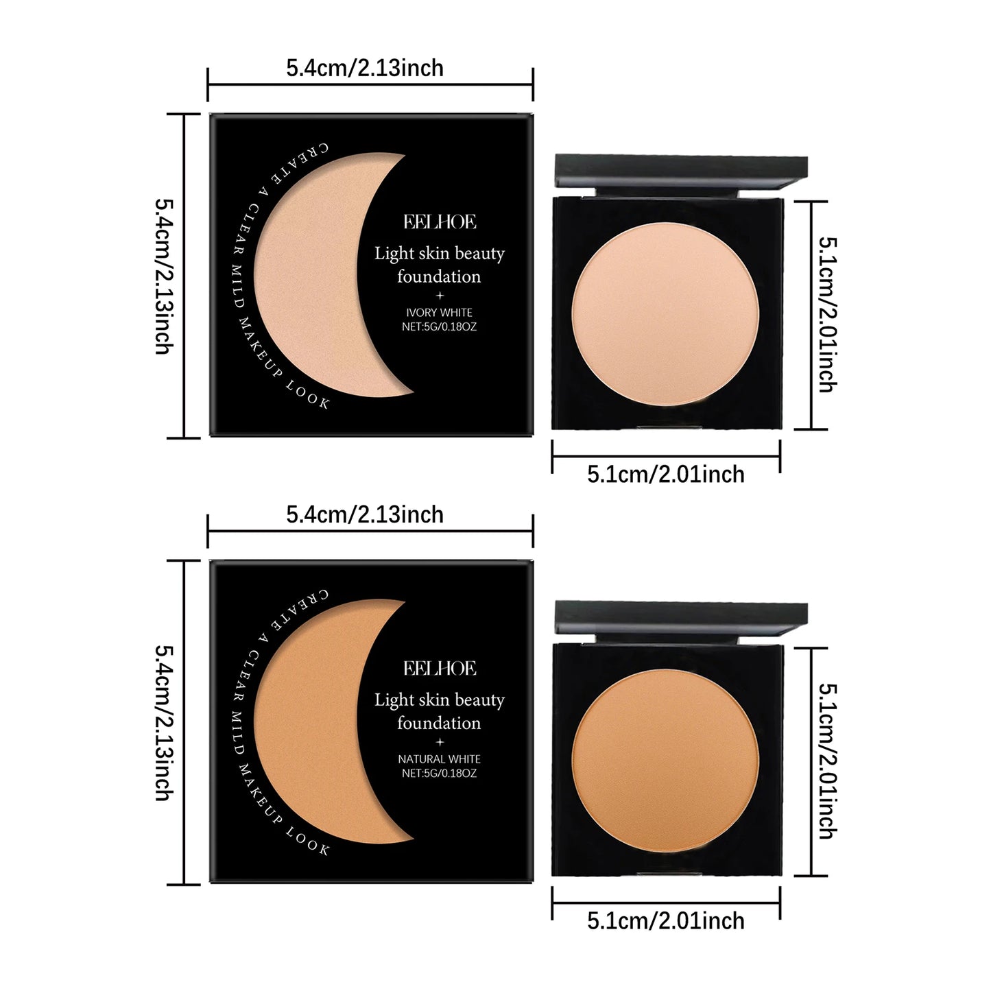 Facial Foundation Full Coverage Matte Oil Control Sweatproof Palette