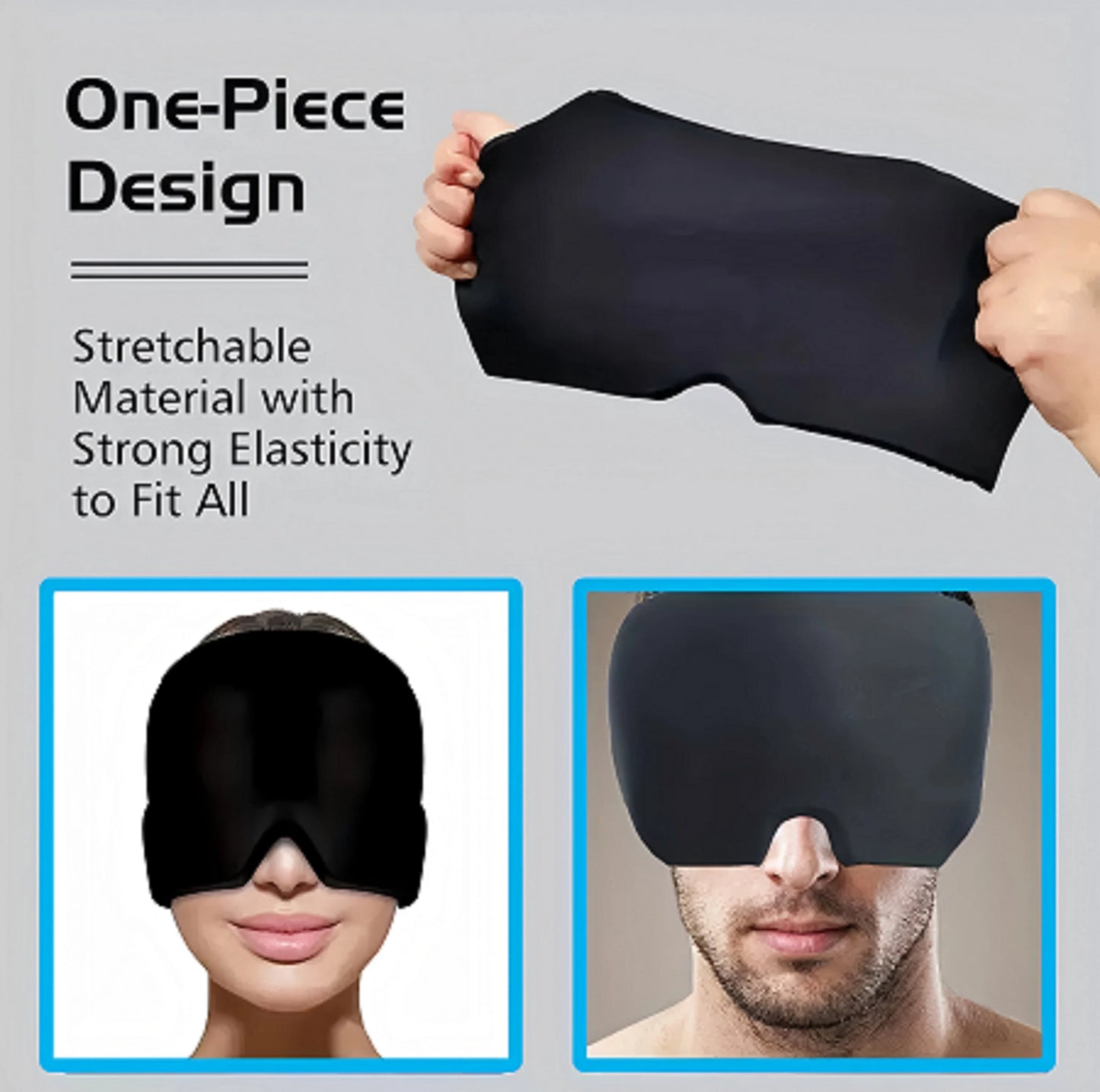 Cooling Therapy Migraine Cap for Headache Relief and Eye Puffiness