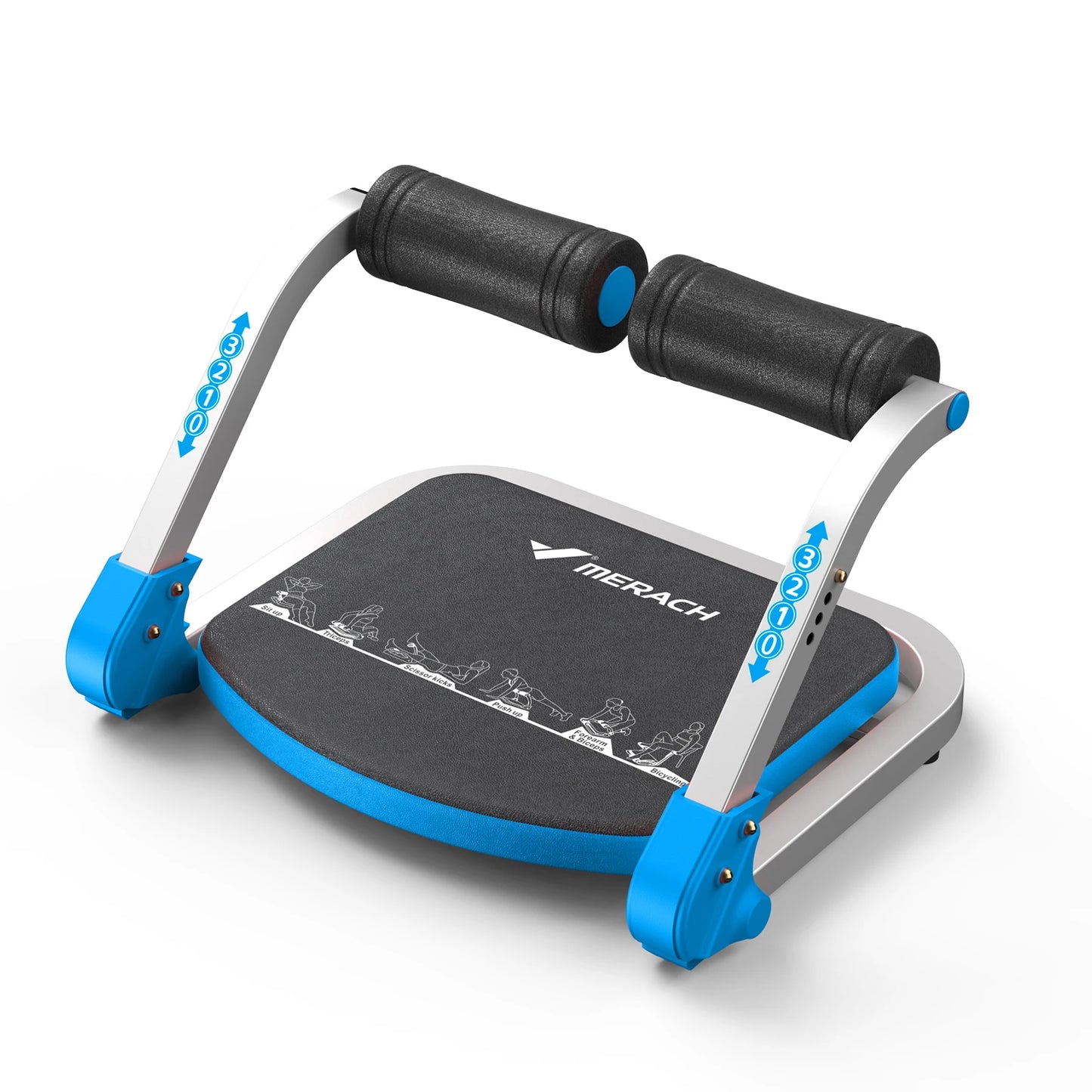 MERACH Ab Machine With Three Adjustable Resistance And Automatic Rebound