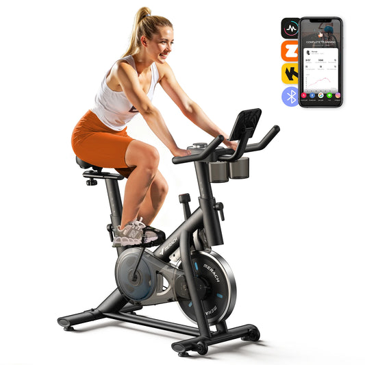 MERACH Low Noise Stationary Bike With Tablet Mount