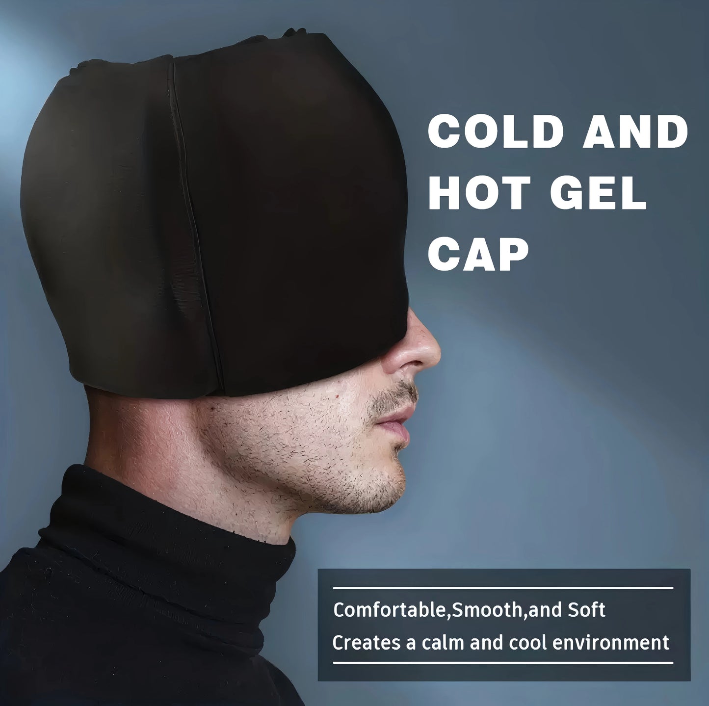 Cooling Therapy Migraine Cap for Headache Relief and Eye Puffiness