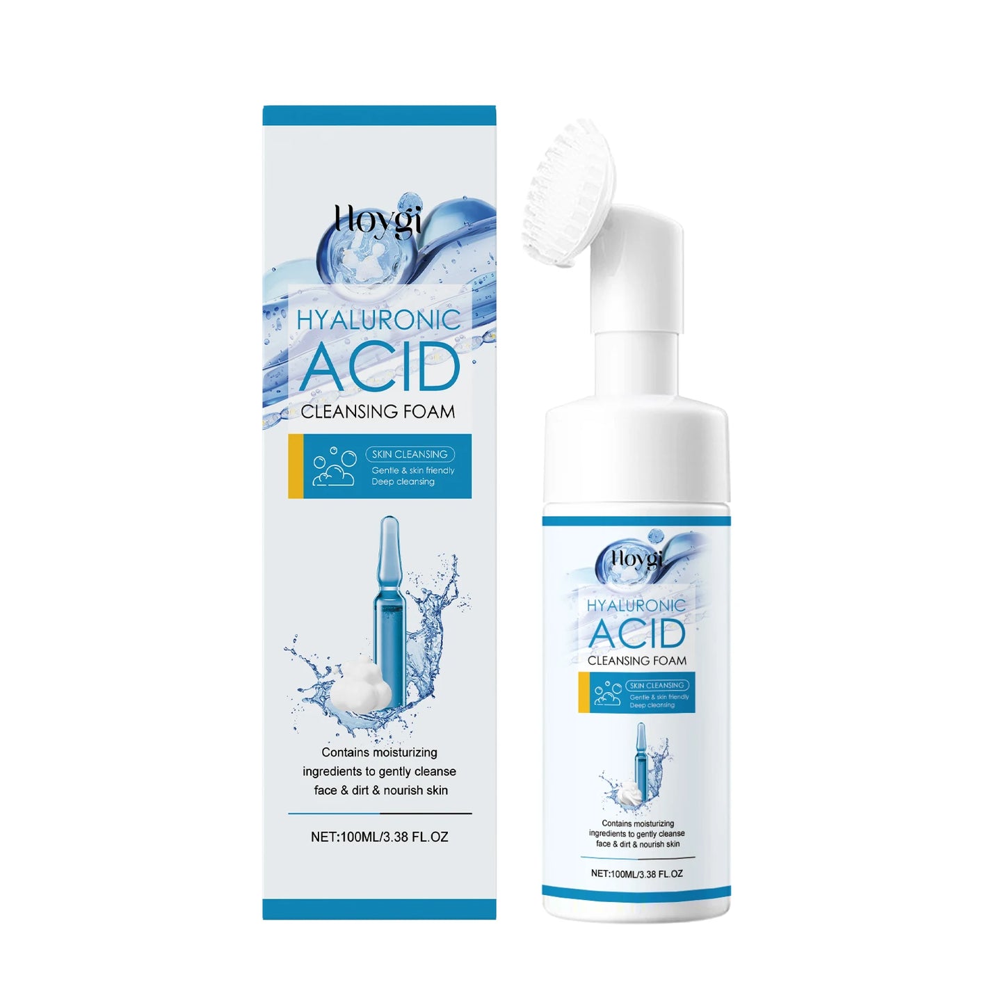 Hoygi Hyaluronic Acid Face Foam Cleanser for Pores and Moisture