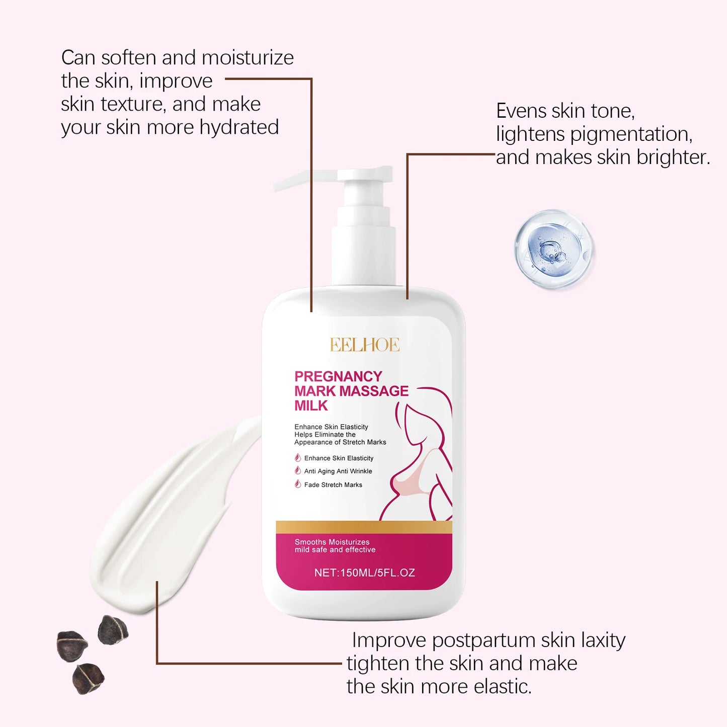 Eelhoe Pregnancy Stretch Marks Removal Lotion Nourishing Skin Care