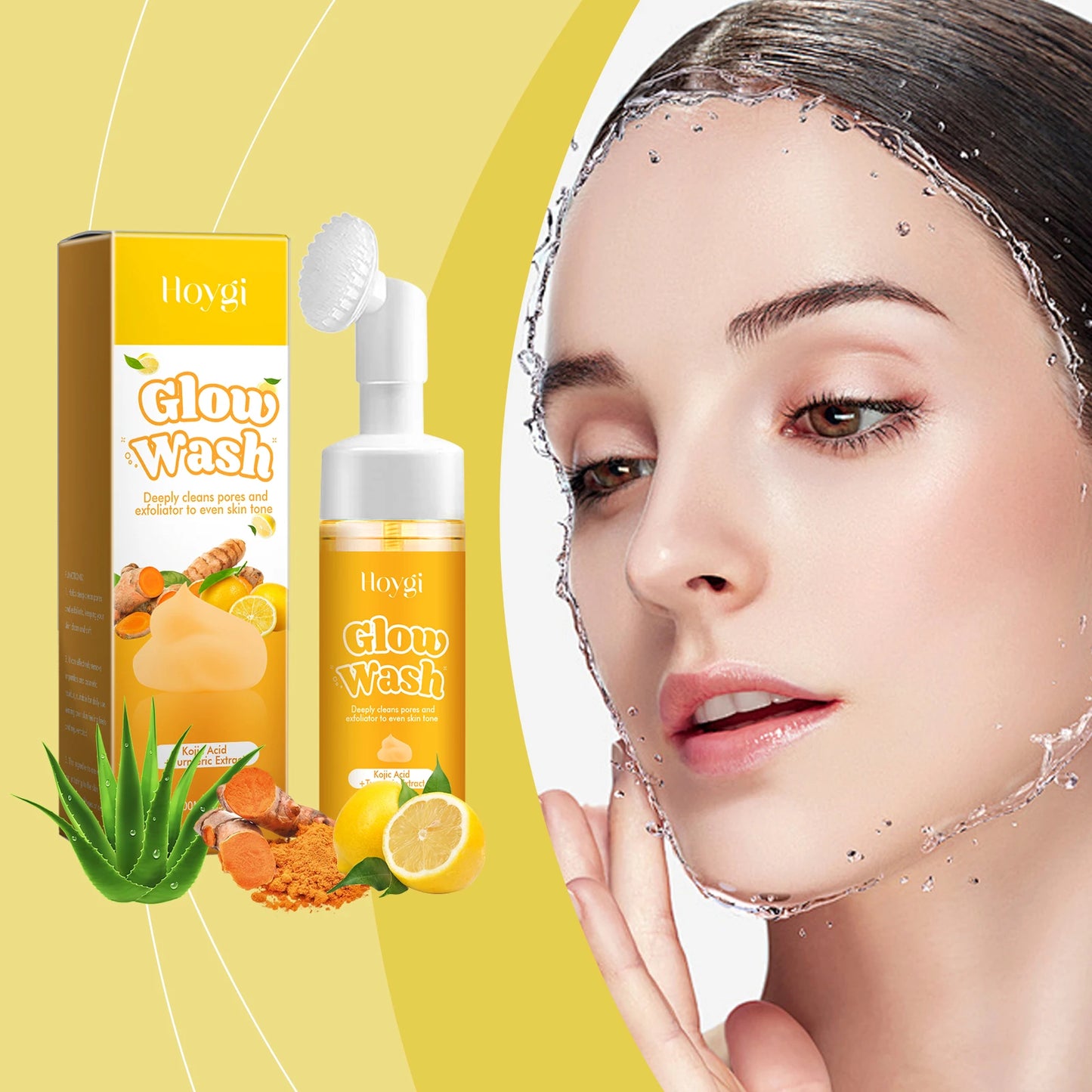 Hoygi Turmeric Face Wash Cleanser For Glow And Hydration