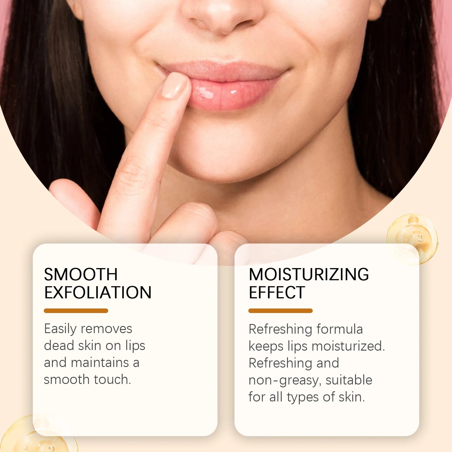 Ouhoe Turmeric Lip Scrub Moisturizing Exfoliating Nourishing