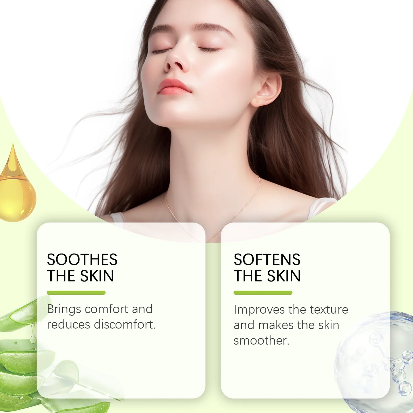 Eelhoe Aloe Vera Gel Moisturizing For Redness And Sunburn Relief