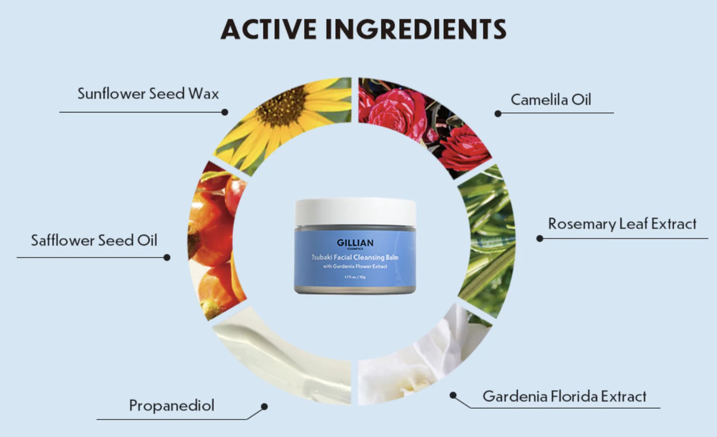 Gillian Facial Cleansing Balm With Gardenia Extract