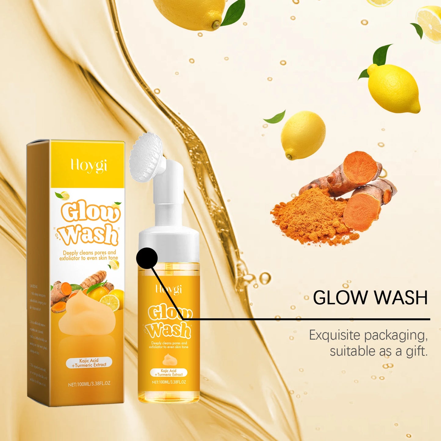 Hoygi Turmeric Face Wash Cleanser For Glow And Hydration