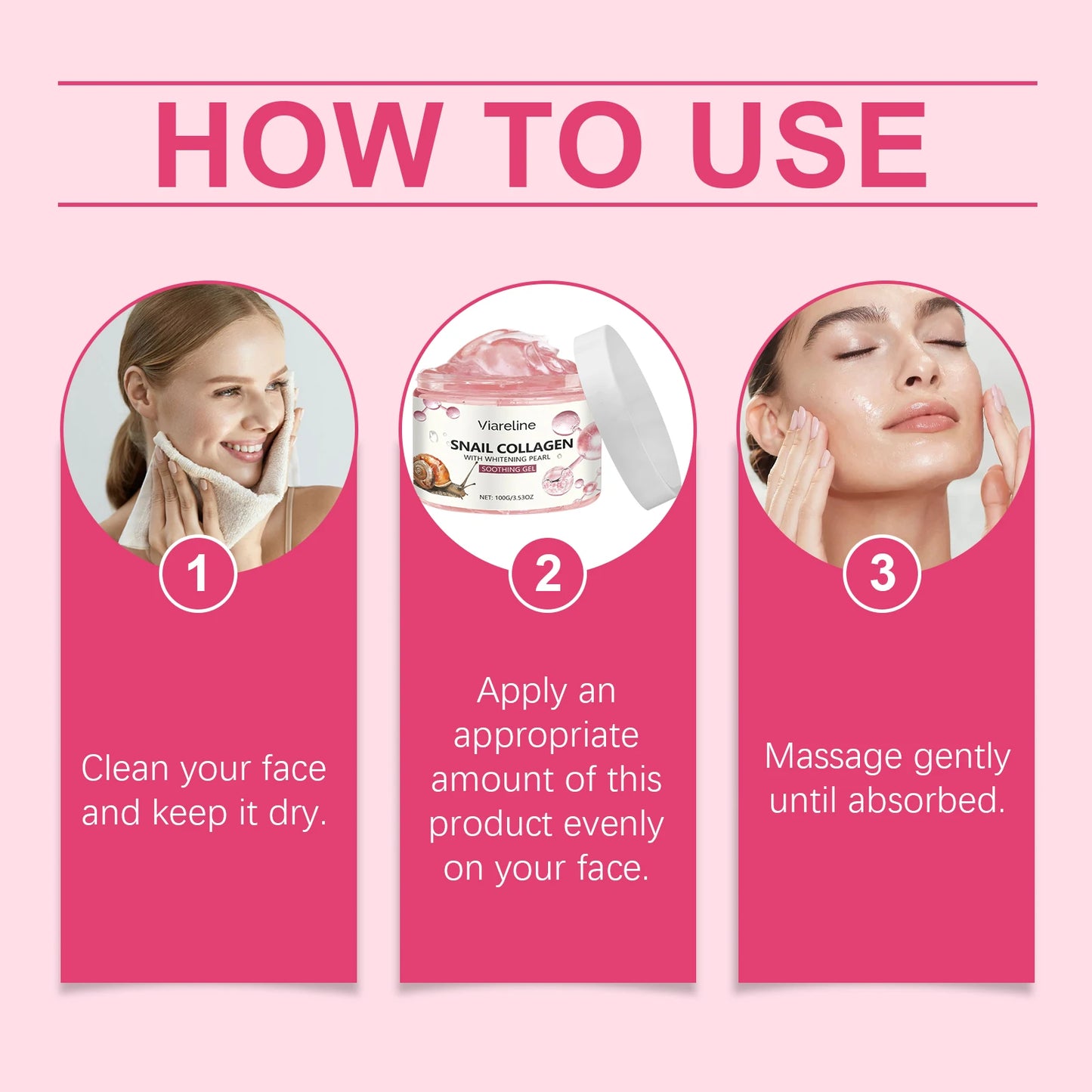 Viareline Moisturizing Face Gel For Hydration And Smoothing
