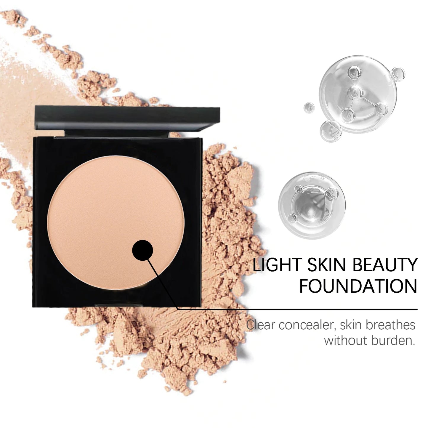 Facial Foundation Full Coverage Matte Oil Control Sweatproof Palette