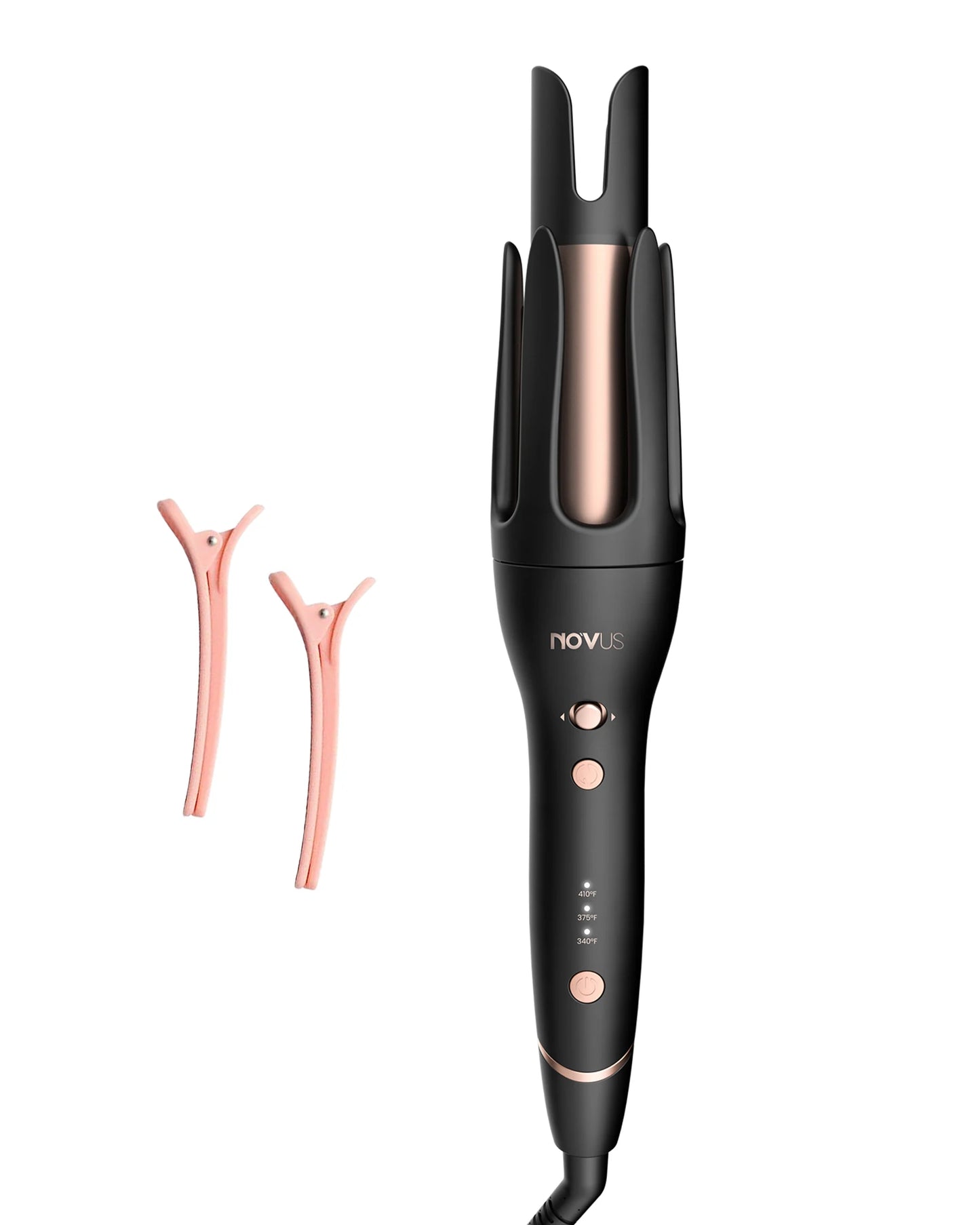 Novus Anti Scald Automatic Ceramic Curling Iron With Rotating Wand