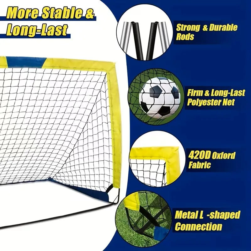 Portable Soccer Goal Set For Backyard Or Indoor Use