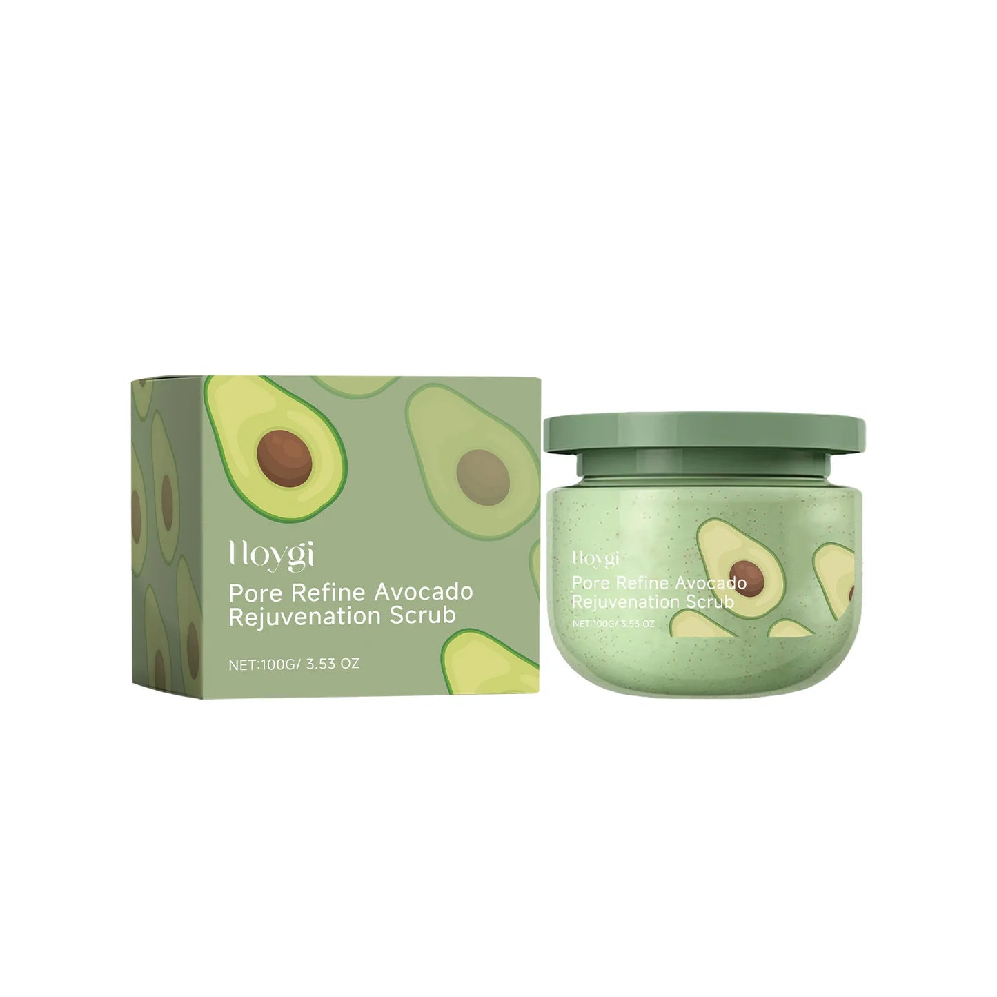 Hoygi Avocado Exfoliating Body Scrub for Clean Pores and Moisturizing
