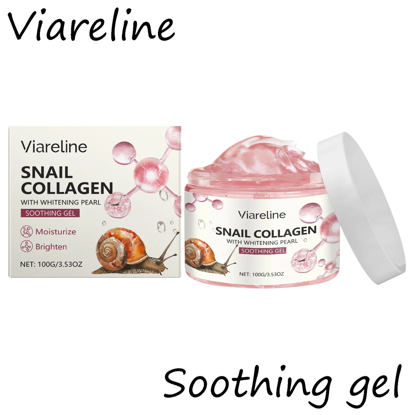 Viareline Moisturizing Face Gel For Hydration And Smoothing