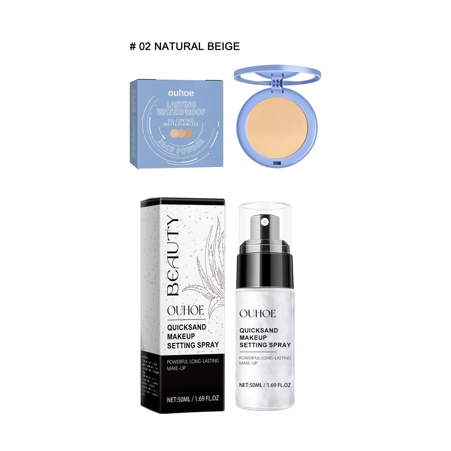 Ouhoe Loose Powder Setting Spray Waterproof Foundation