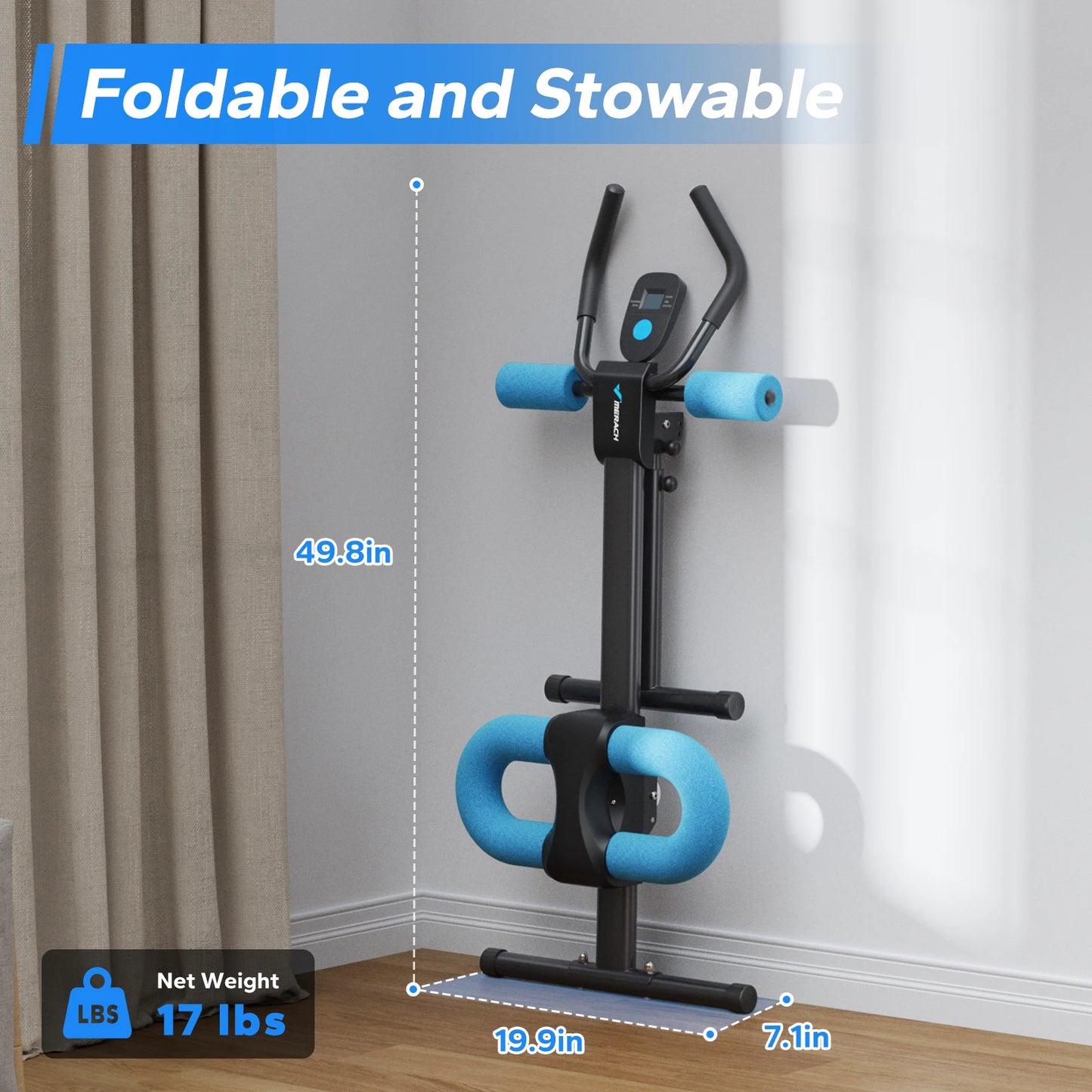 MERACH Ab Machine Adjustable Trainer For Core And Abs Workout