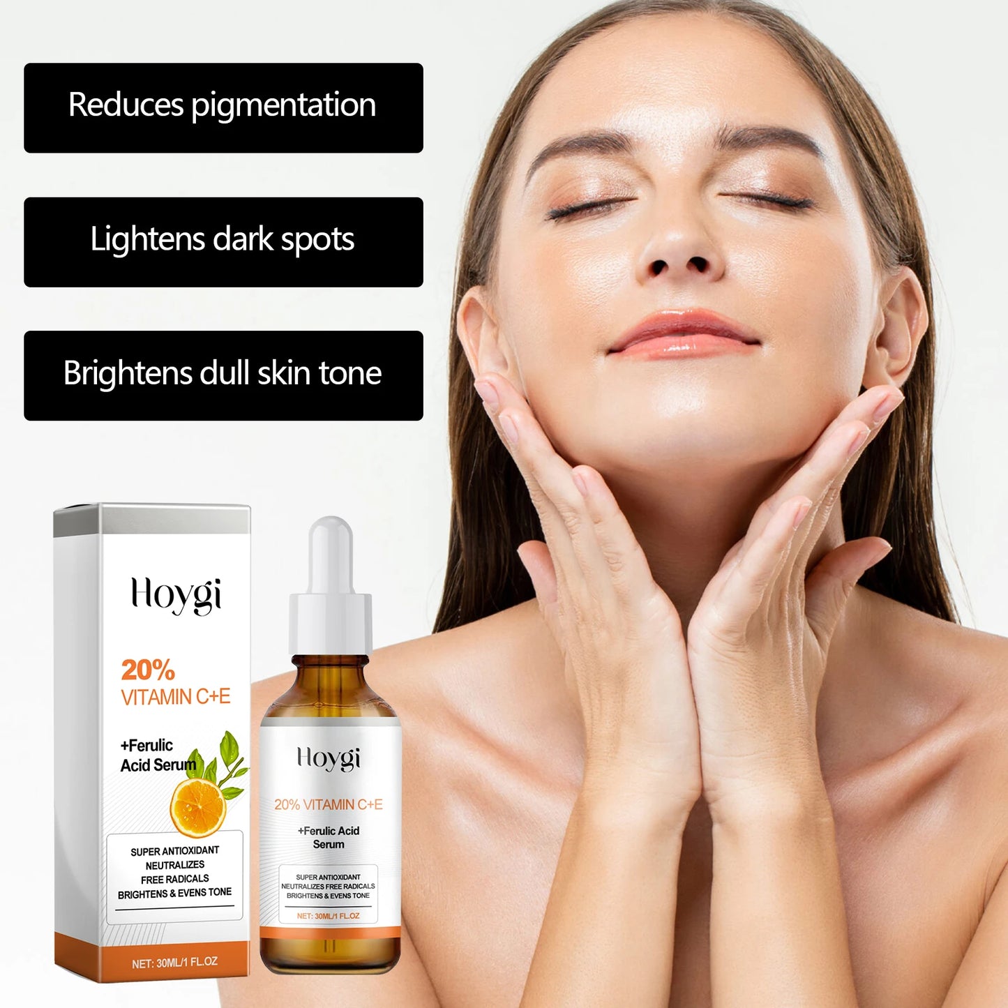 Hoygi Vitamin C E Ferulic Facial Serum for Pigmentation Reduction