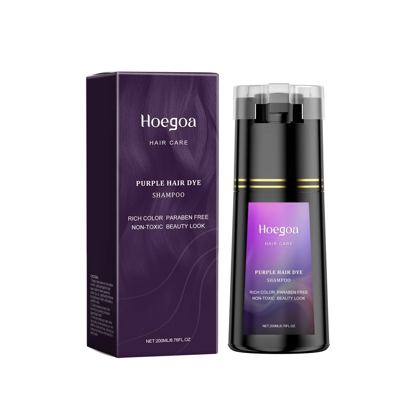 HOEGOA Multi Color Dyeing Hair Shampoo For Lasting Color