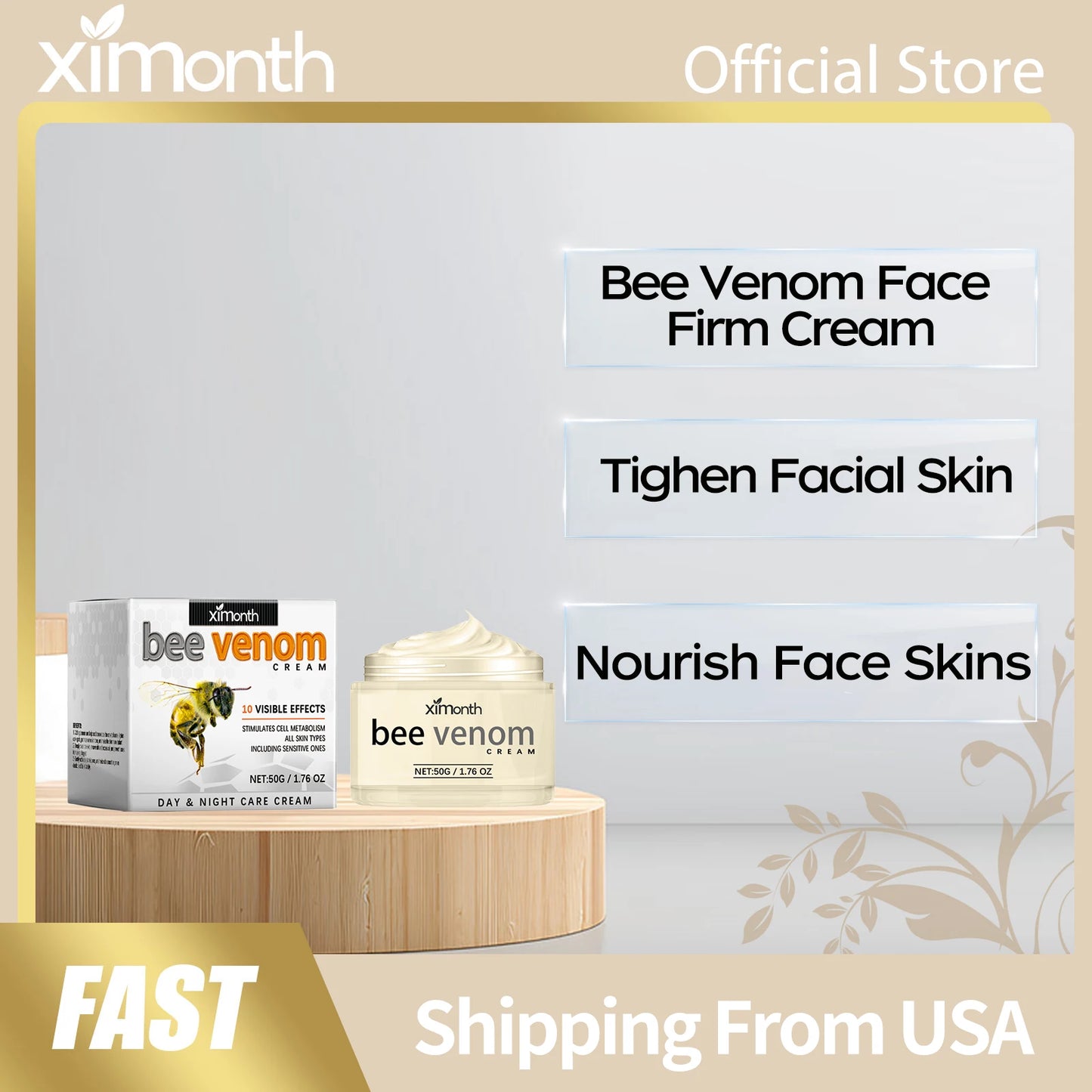 Ximonth Bee Venom Face Firm Cream For Youthful Skin