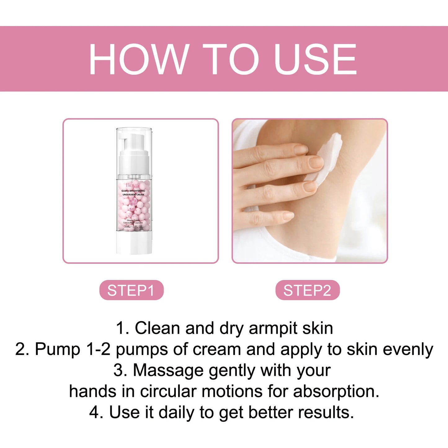 Hoygi Whitening Armpit Body Lotion for Smooth, Nourished Skin