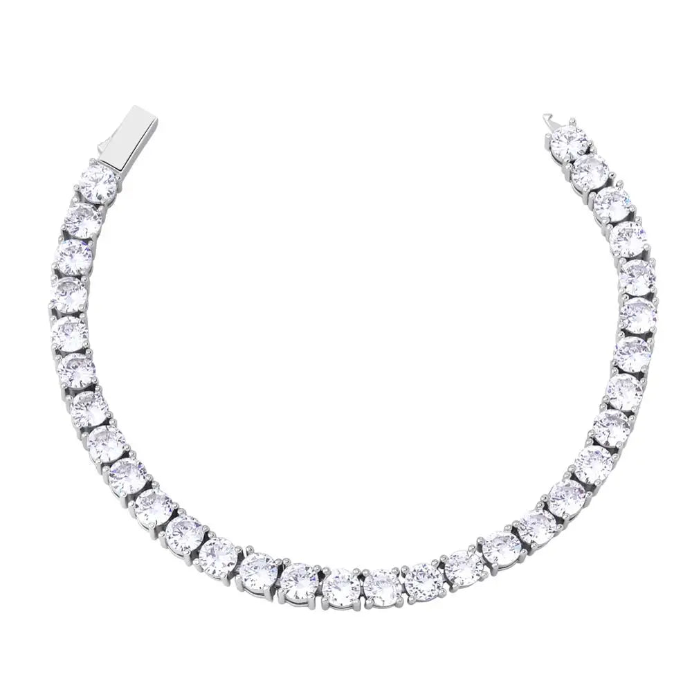 TOPGRILLZ Cubic Zirconia Tennis Chain Bracelet for Men