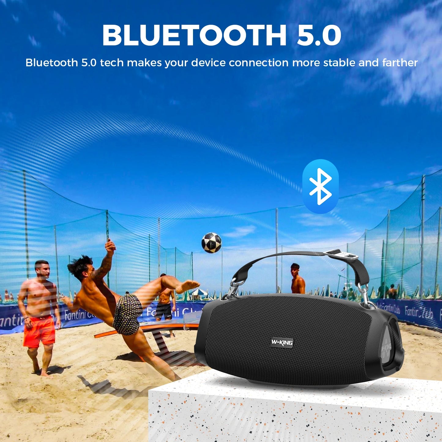 W-King 70W Portable Outdoor Waterproof Bluetooth Speaker
