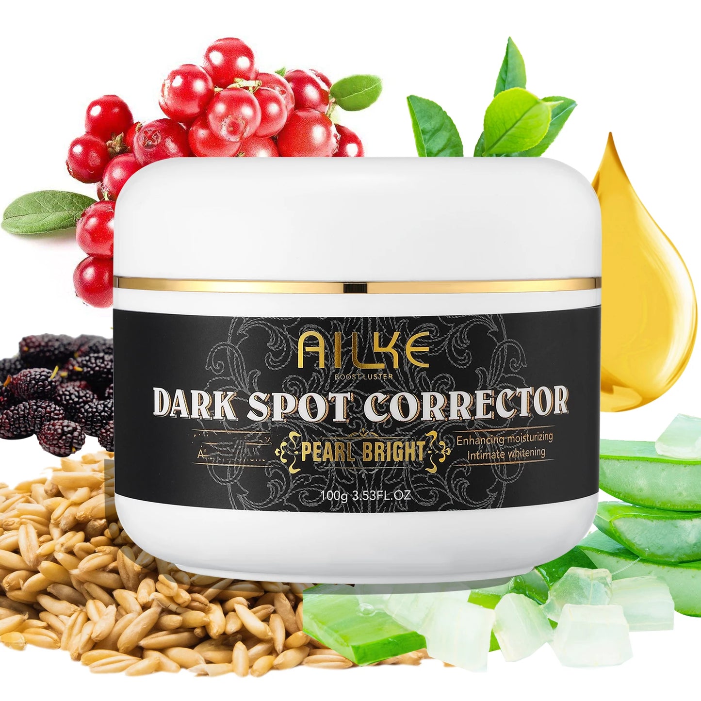 AILKE Whitening Skin Care Kit With Collagen, Natural Carotene, Moisturize, Reduce Dark Spots, Lightening, For All Skin Types