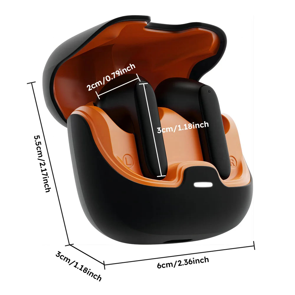 Jogrytece Bluetooth 5.4 TWS Earphones Ultra Low Latency