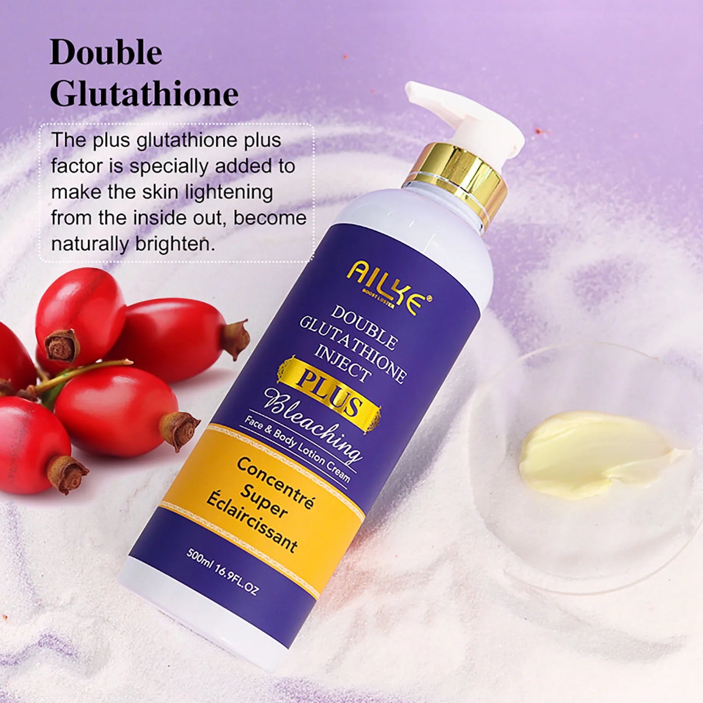AILKE Double Glutathione Plus Moisturizing Whitening Lotion